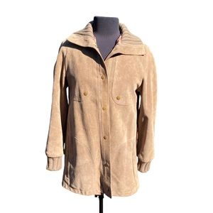 Vintage A&F Originals Suede Button Down Coat
